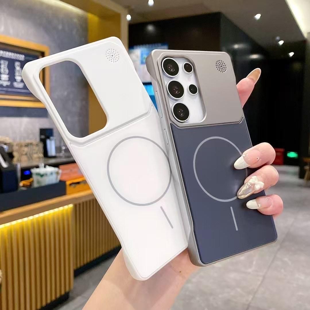 Ultra thin Borderless Magnetic Matte Case For Samsung Series