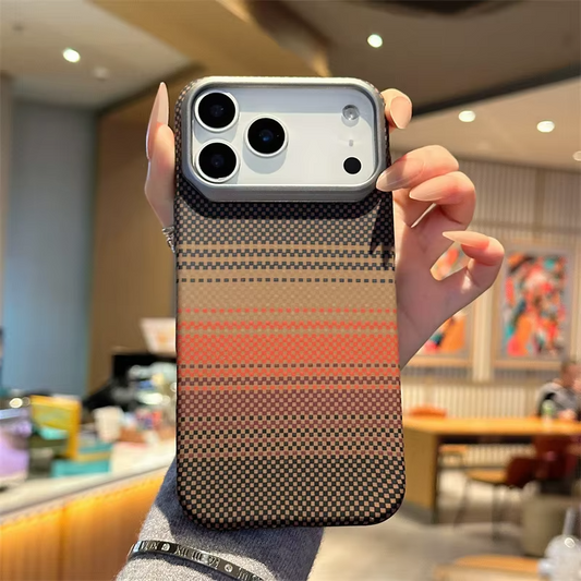 Luxury Carbon Fiber Textured Magnetic for iPhone 16 17 Series