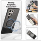 Back Cover Case for Samsung Galaxy S Series  Shockproof Protective Versatile Detachable Mag-Safe Case