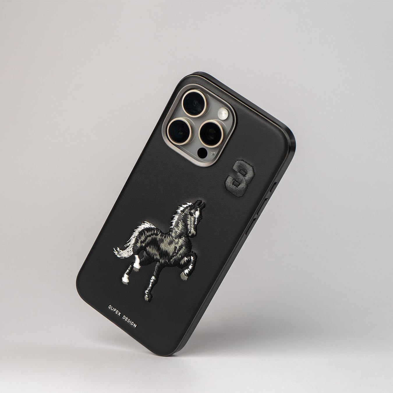 Horse Embroidery – Sleek & Stylish – Protective & Anti Scratch Phone Cover Leather Back Case