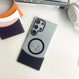 Back Cover Case for Samsung Galaxy S Series  Shockproof Protective Versatile Detachable Mag-Safe Case