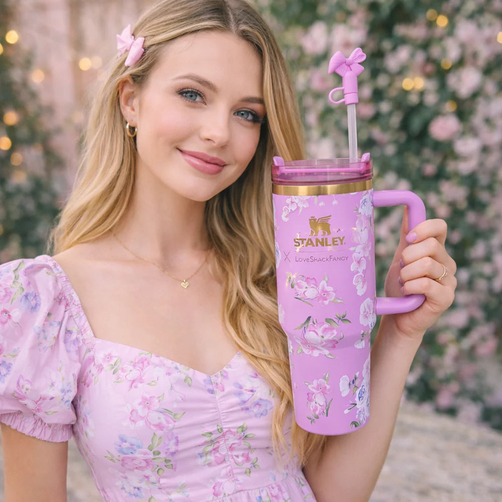 THE STANLEY X LoveShackFancy Flowstate Quencher