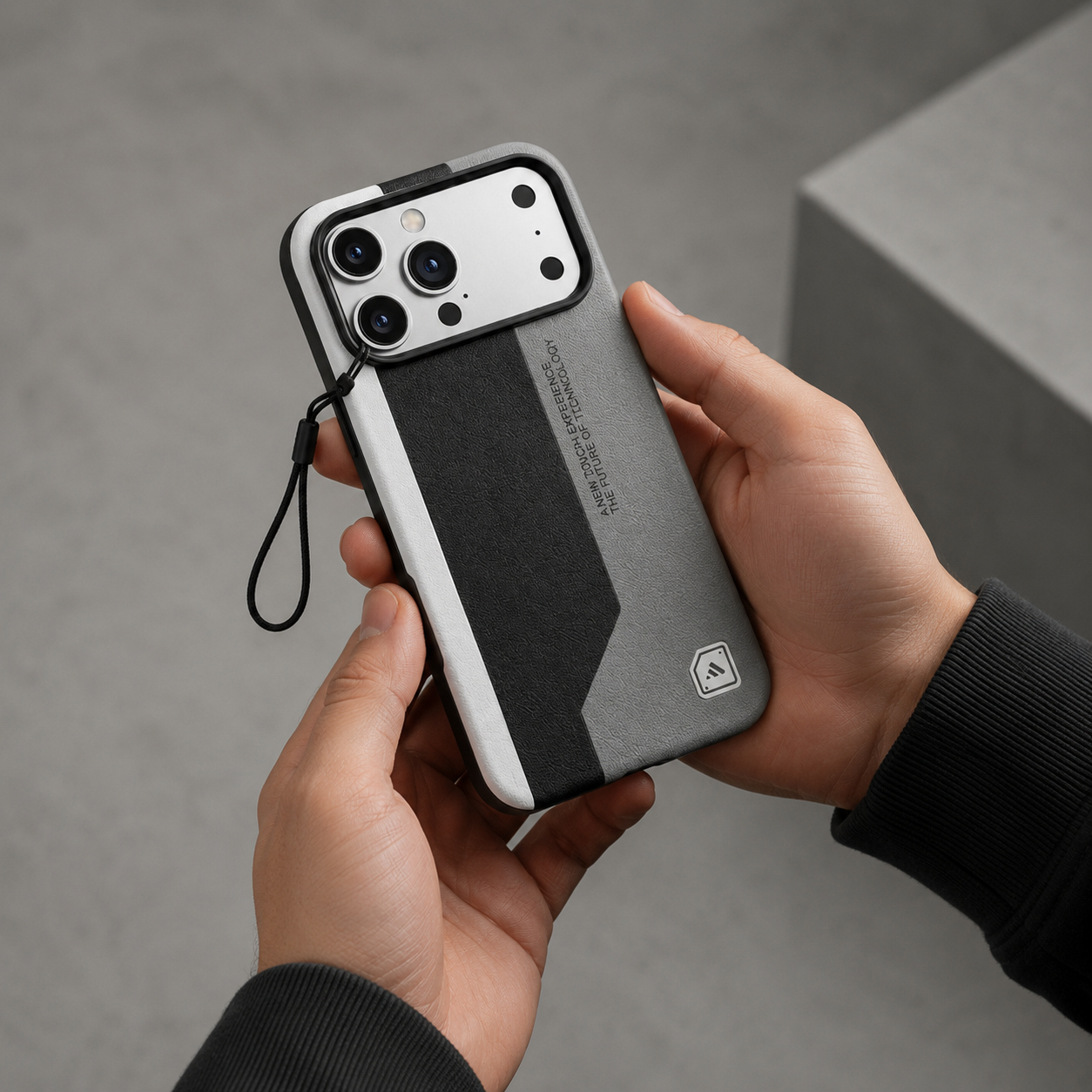 Premium Dual-Tone Shockproof Leather Texture Phone Case