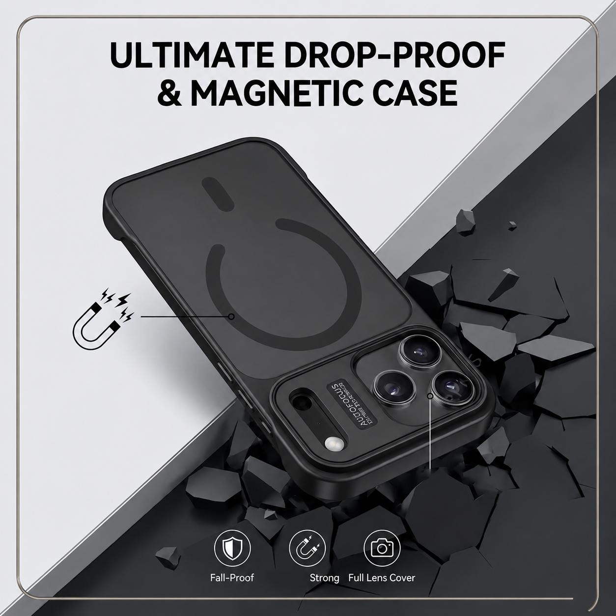 Luxury Frameless Matte Magnetic Phone Case for iPhone 17 16