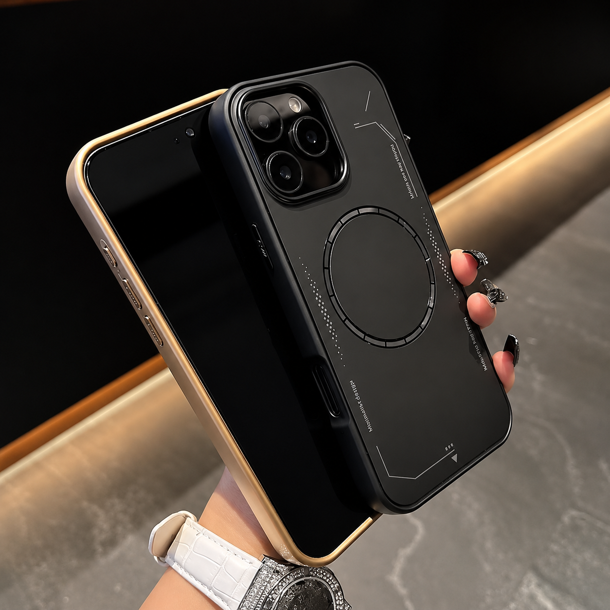 Slim Magnetic Ring for iPhone Series Cover Shockproof Magnet Case