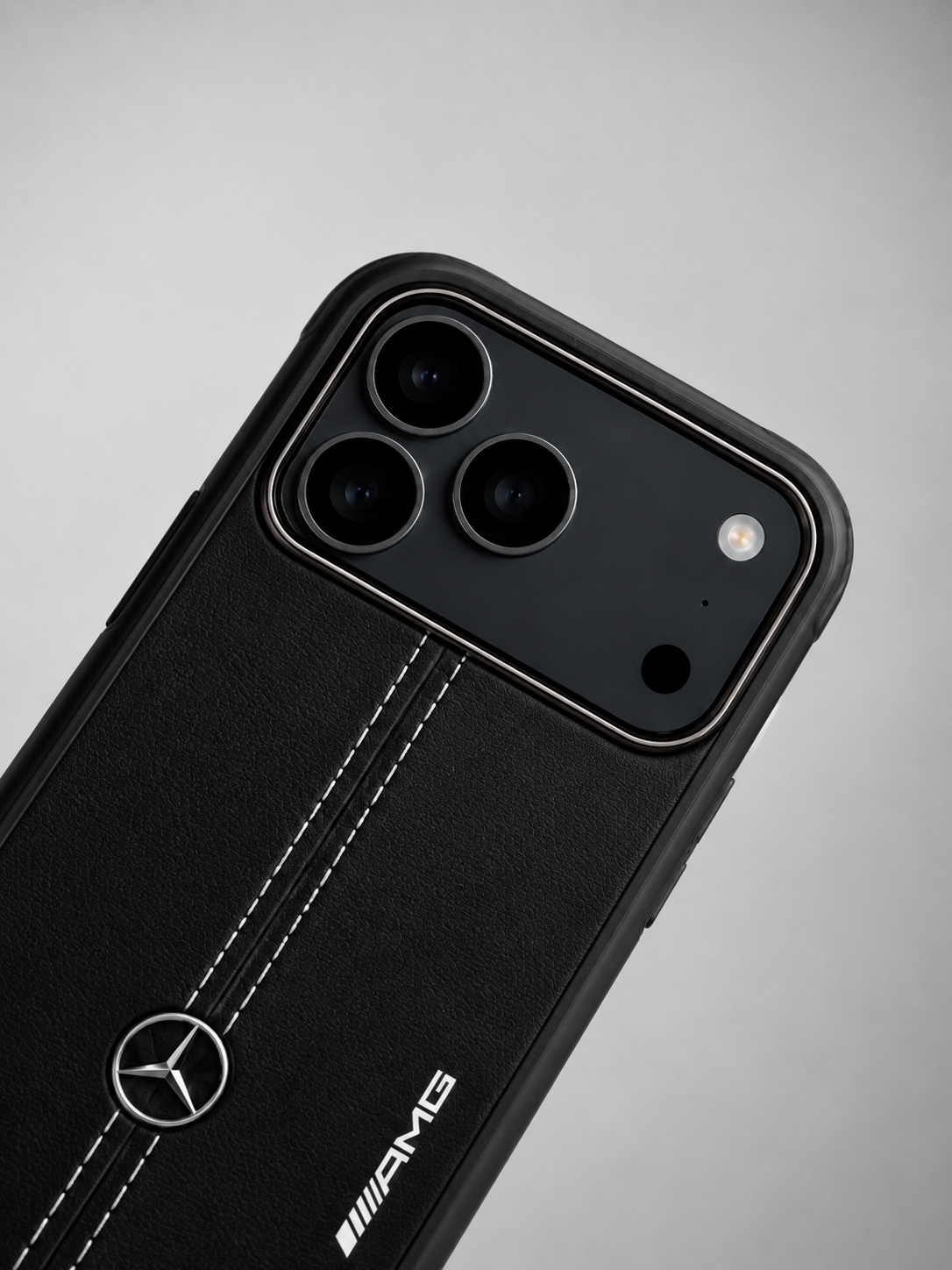 Luxury Leather Mercedes AMG iPhone Case