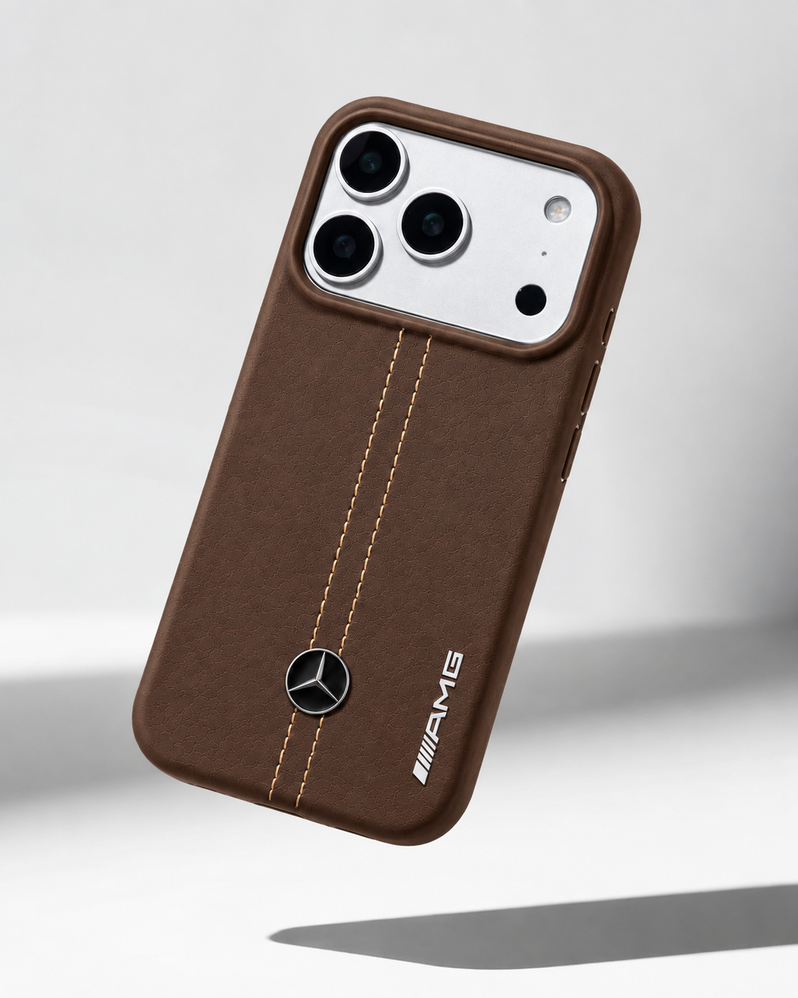 Luxury Leather Mercedes AMG iPhone Case