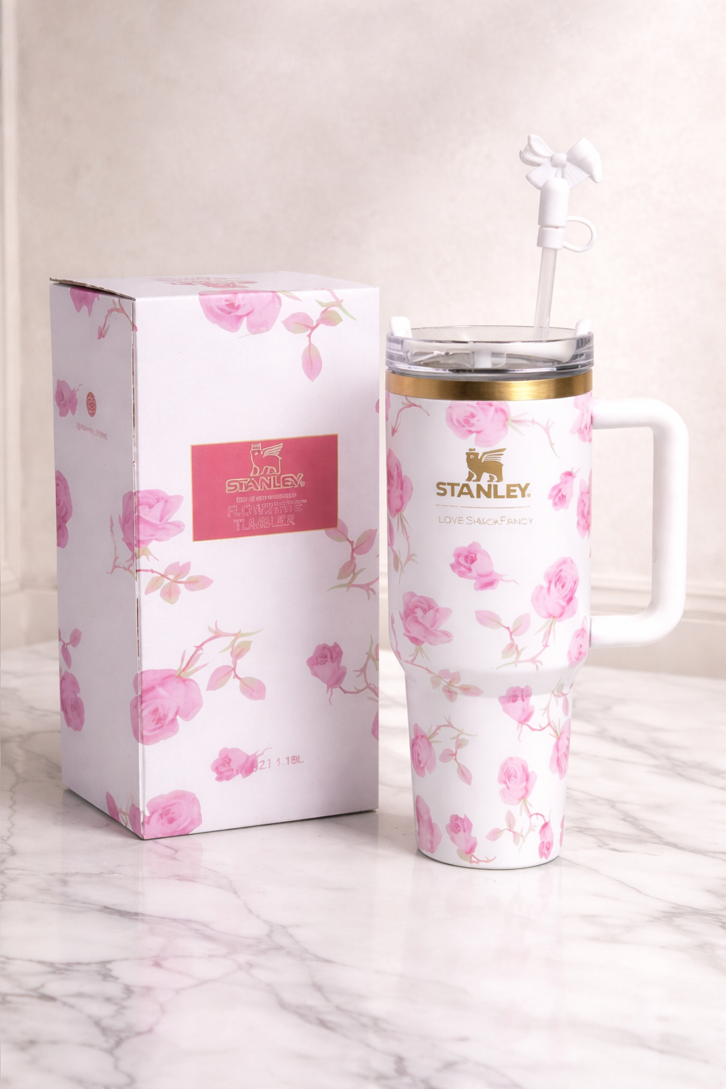 THE STANLEY X LoveShackFancy Flowstate Quencher