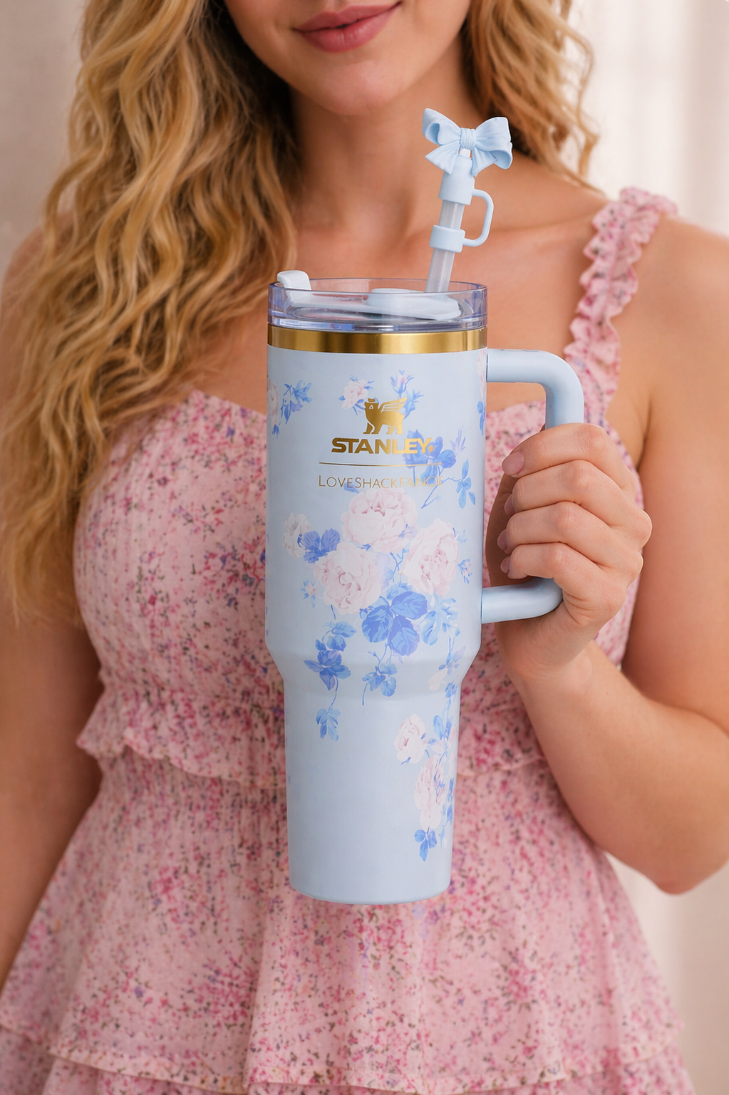 THE STANLEY X LoveShackFancy Flowstate Quencher