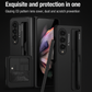 Luxury Matte Phone Cover with S Pen Holder Slot for Galaxy Z Fold (Without Pen)