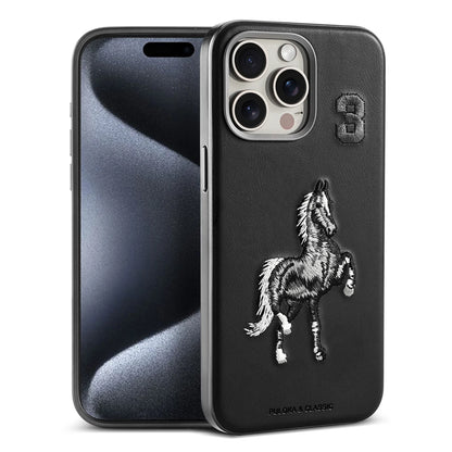 Horse Embroidery – Sleek & Stylish – Protective & Anti Scratch Phone Cover Leather Back Case