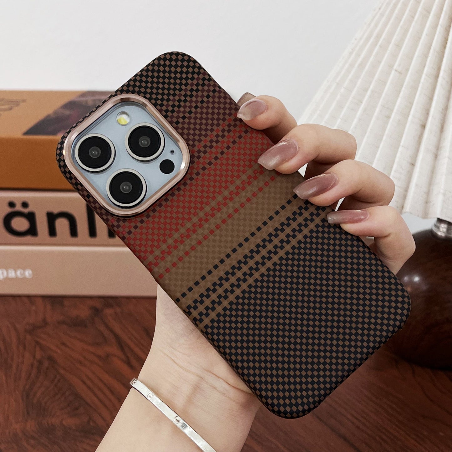 Luxury Carbon Fiber Textured Magnetic for iPhone Series