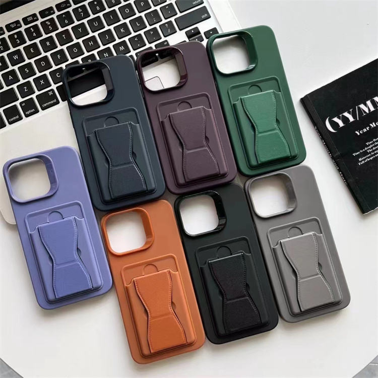 Premium Silicone Phone Case with Kickstand and Card Slot