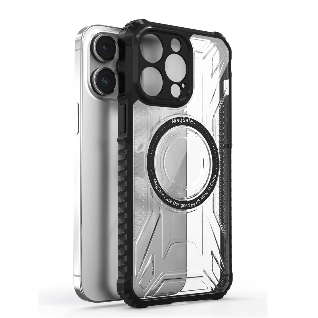 Anti Yellow Clear Bumper Phone Case With Magnet Transparent Armor Phone Case for iphone