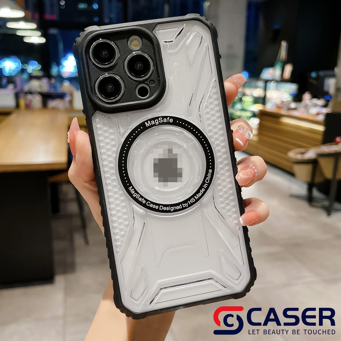 Anti Yellow Clear Bumper Phone Case With Magnet Transparent Armor Phone Case for iphone