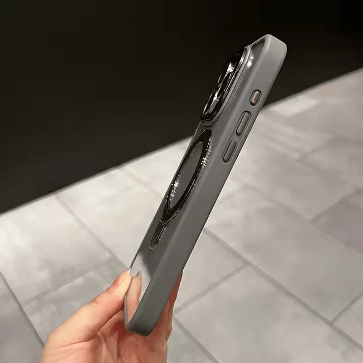 Magnetic Double Stand Case for iPhone Integrated Lens Stand Back Cover