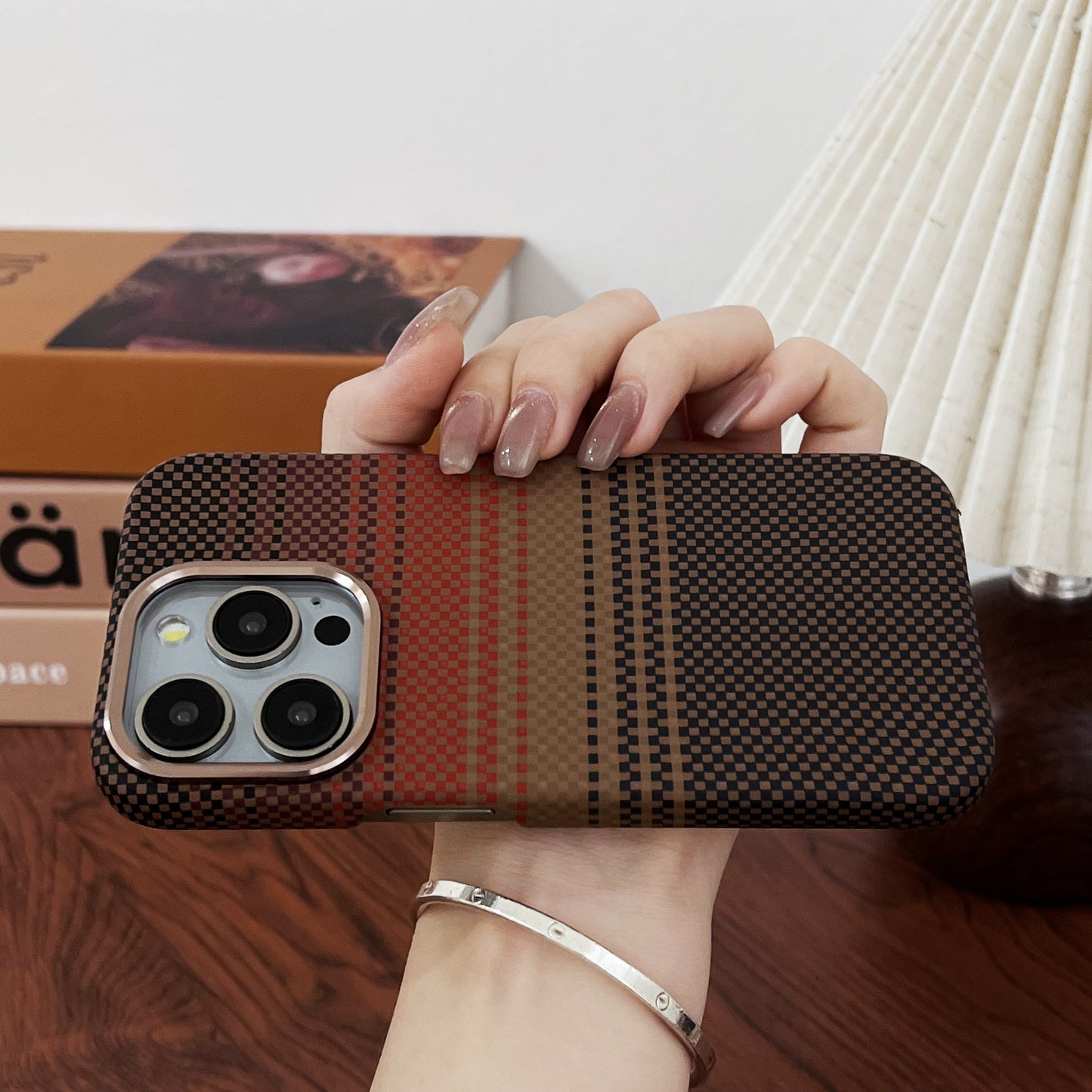 Luxury Carbon Fiber Textured Magnetic for iPhone Series