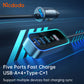 Mcdodo 4-Port Smart Car Charger Hub with LED Display