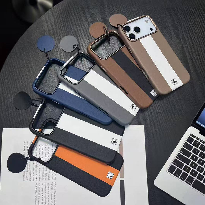 Signature Leather MagSafe Case – Premium Elegance for iPhone Series