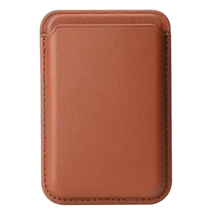 Strong magnet high quality anti-scratched PU leather phone card holder Purse