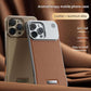 Luxury Aromatherapy Leather Phone Case iPhone Plus Magnetic Metal Frame