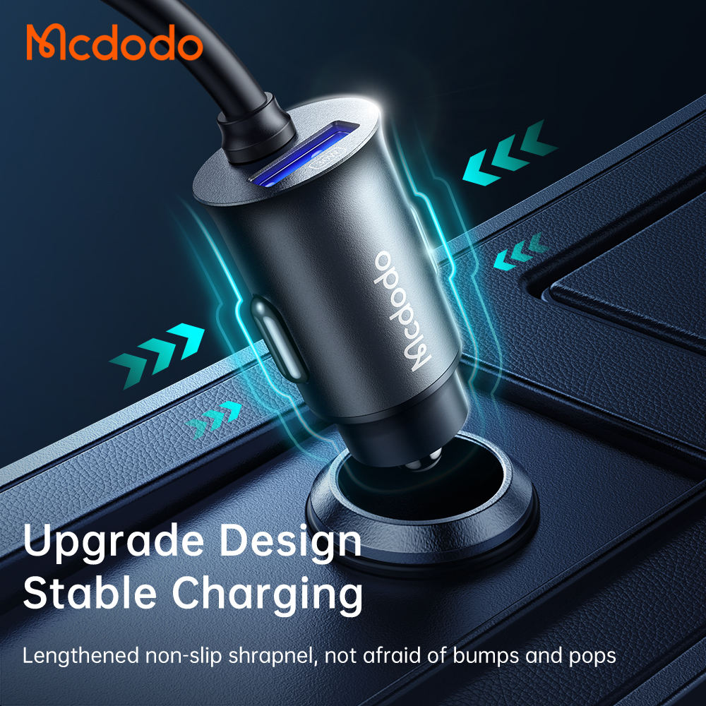 Mcdodo 4-Port Smart Car Charger Hub with LED Display