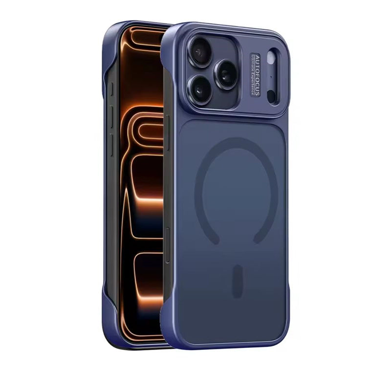 Luxury Frameless Matte Magnetic Phone Case for iPhone 17 16