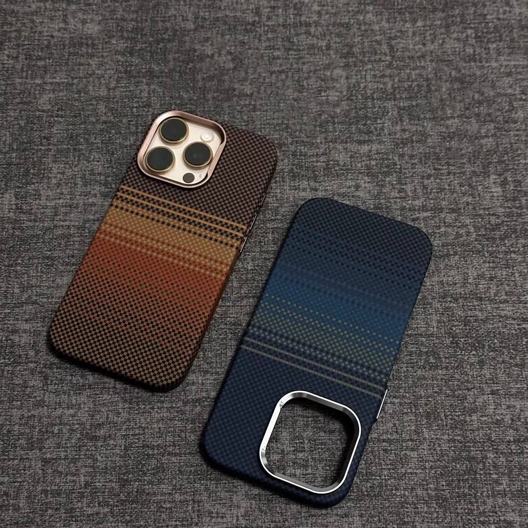 Luxury Carbon Fiber Textured Magnetic for iPhone Series