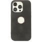 MUGWUMP SLEEK LOOK SUEDE LEATHER CASE WITH LOGO CUT OUT AND CLOTH INSIDE iPHONE SERIES
