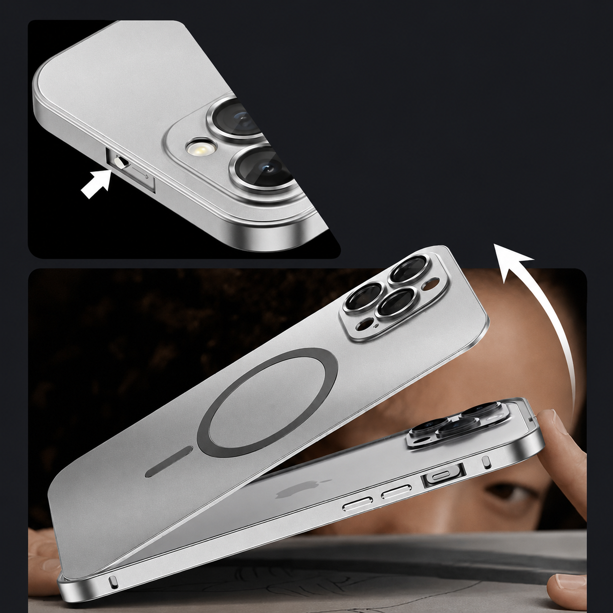 iPhone 16 17 Series MetallicMag Magnetic Shockproof Case