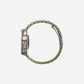 Luxury Titanium Dual Layer Silicone Magnetic Link Bands for Apple Watch