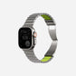 Luxury Titanium Dual Layer Silicone Magnetic Link Bands for Apple Watch