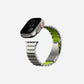 Luxury Titanium Dual Layer Silicone Magnetic Link Bands for Apple Watch