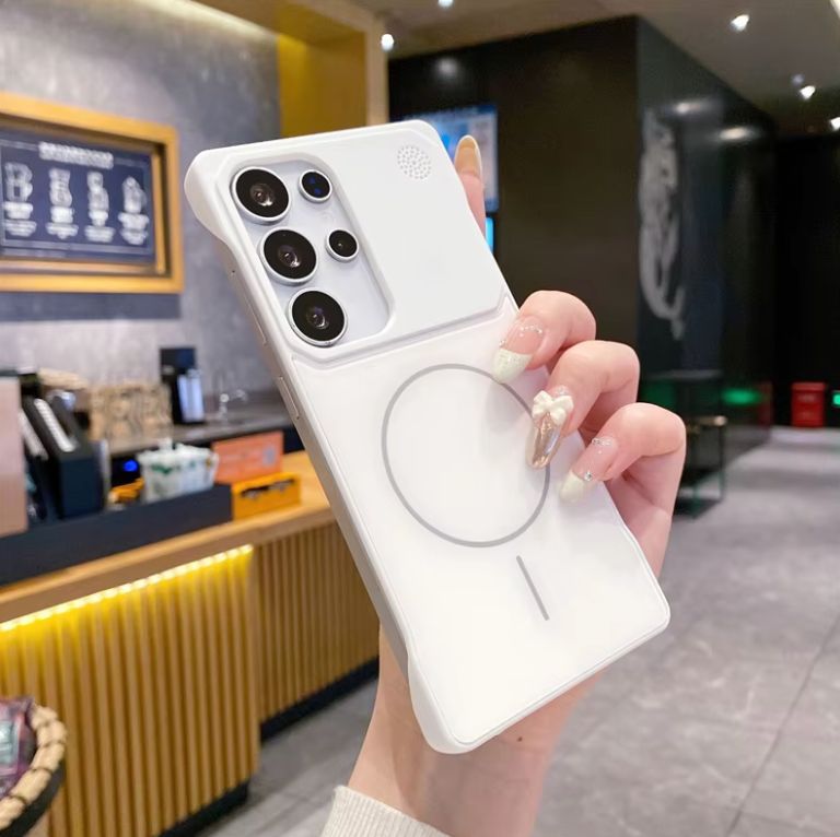 Ultra thin Borderless Magnetic Matte Case For Samsung Series