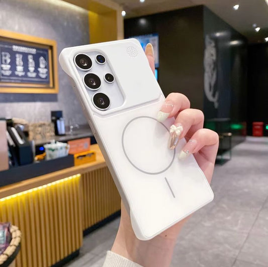 Ultra thin Borderless Magnetic Matte Case For Samsung Series