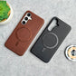 Classic Vintage Leather Magnetic Case for Samsung Series