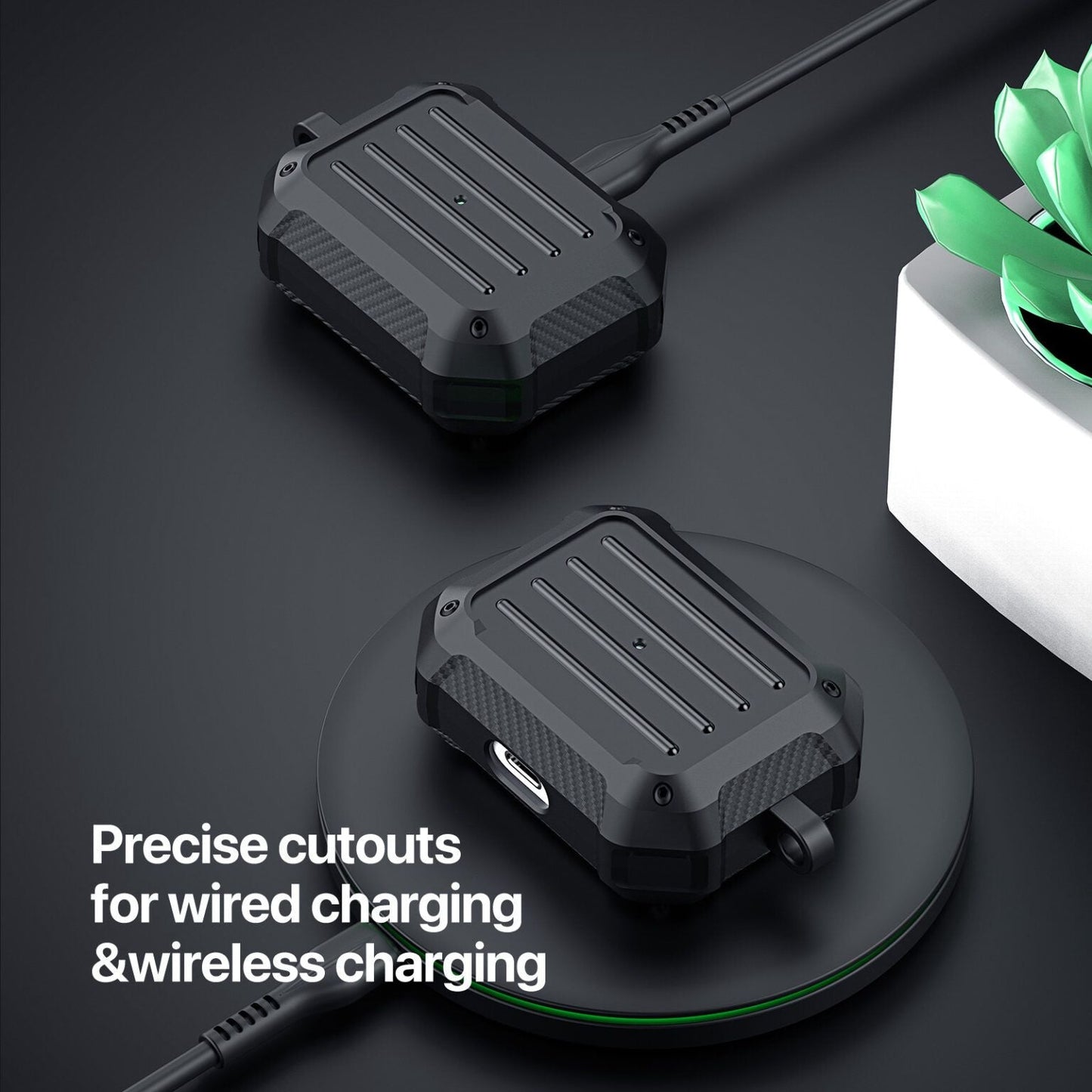 AirPods Protective Case – Wireless &amp; Wired Charging Compatible