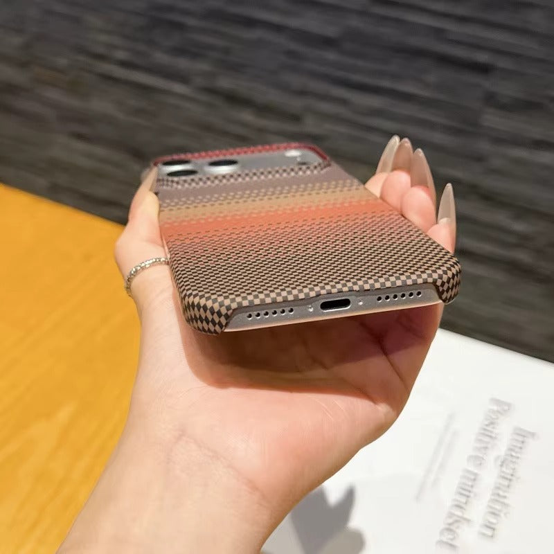 Luxury Carbon Fiber Textured Magnetic for iPhone 16 17 Series