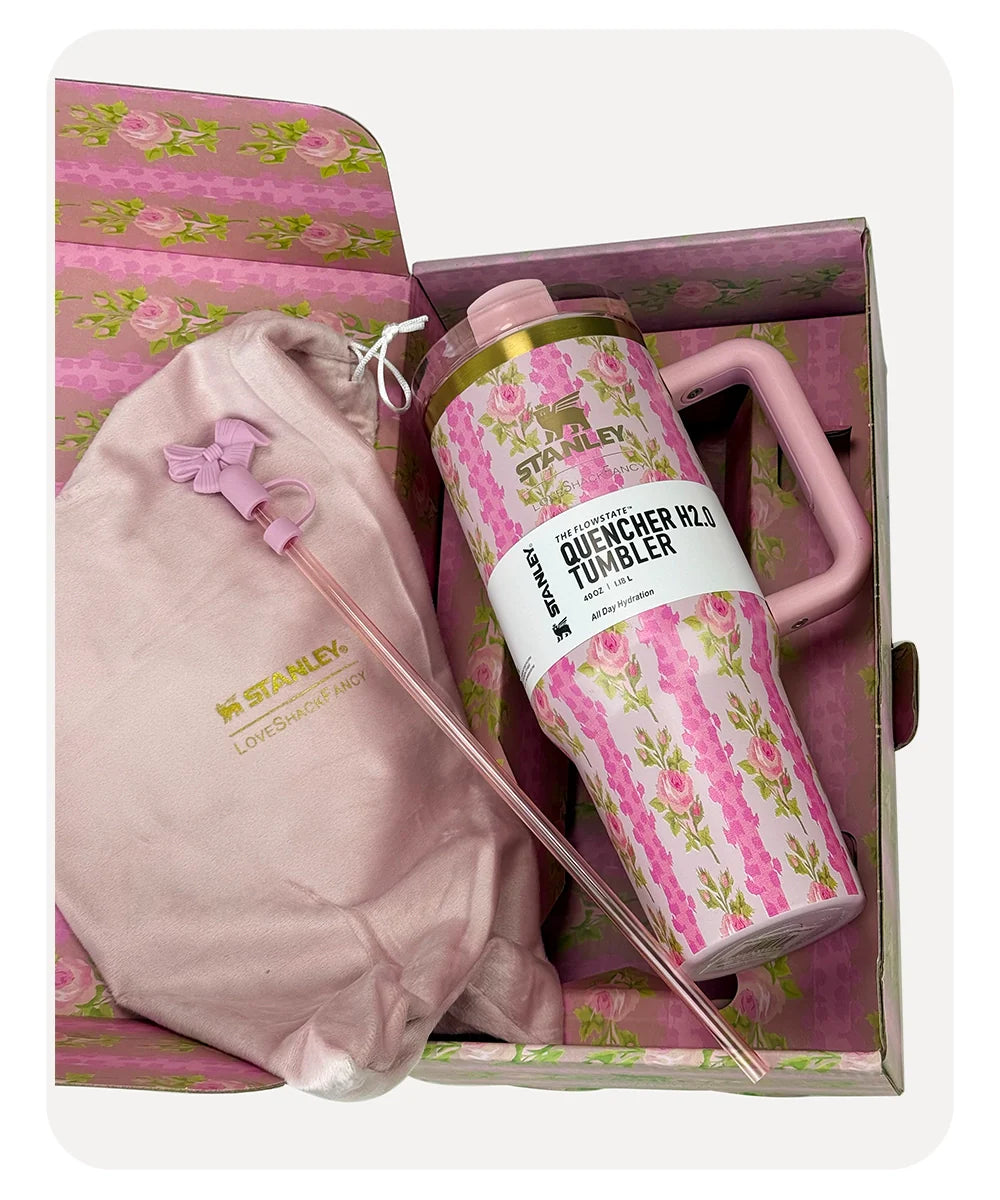 THE STANLEY X LoveShackFancy Flowstate Quencher