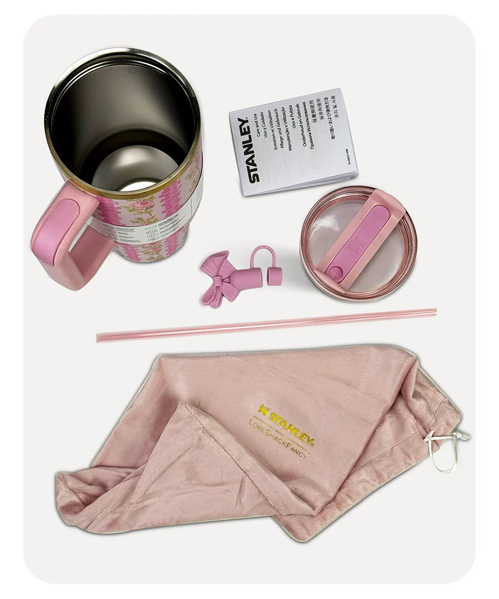 THE STANLEY X LoveShackFancy Flowstate Quencher